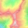 Mapa topográfico Laufbacher Eck, altitud, relieve