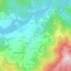 Mapa topográfico Venda Nova, altitud, relieve