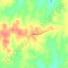 Mapa topográfico Falkner, altitud, relieve