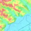Mapa topográfico Labourdette, altitud, relieve