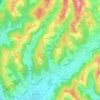 Mapa topográfico Aschenbachtal, altitud, relieve