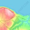 Mapa topográfico Boulby, altitud, relieve