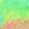 Mapa topográfico Ostallgäu, altitud, relieve