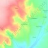 Mapa topográfico Unha de Gato, altitud, relieve