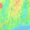 Mapa topográfico Litchfield, altitud, relieve