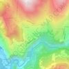 Mapa topográfico Le Petit-Chatain, altitud, relieve