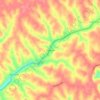 Mapa topográfico Bradysville, altitud, relieve