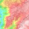 Mapa topográfico Bustelo, altitud, relieve