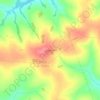 Mapa topográfico Juvelândia, altitud, relieve