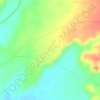 Mapa topográfico Los Mangos, altitud, relieve