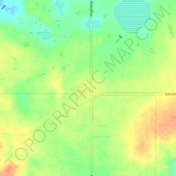 Mapa topográfico Jenner, altitud, relieve