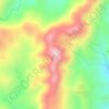 Mapa topográfico Mount Malinao, altitud, relieve