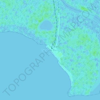 Mapa topográfico Tunas de Zaza, altitud, relieve