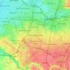 Mapa topográfico Wythenshawe, altitud, relieve