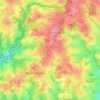 Mapa topográfico Bövingen, altitud, relieve