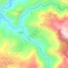 Mapa topográfico Гьоврен, altitud, relieve