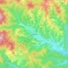 Mapa topográfico Неделино, altitud, relieve