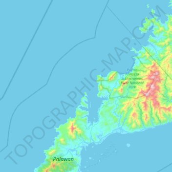 Mapa topográfico Tres Marias Islands, altitud, relieve