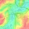 Mapa topográfico Little Irchester, altitud, relieve