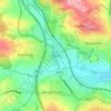 Mapa topográfico Darton, altitud, relieve