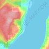 Mapa topográfico Ayock, altitud, relieve
