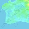 Mapa topográfico Kerligristic, altitud, relieve