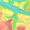 Mapa topográfico Krippen, altitud, relieve
