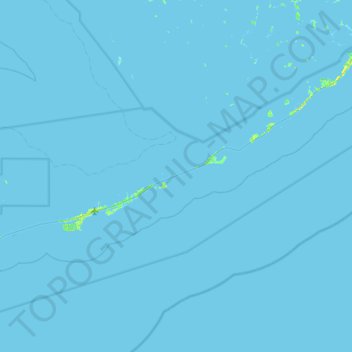 Mapa topográfico Conch Key, altitud, relieve
