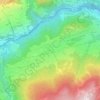 Mapa topográfico Embach, altitud, relieve