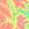 Mapa topográfico Garzê Tibetan Autonomous Prefecture, altitud, relieve