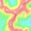 Mapa topográfico Kendall Katwalk, altitud, relieve