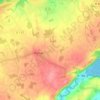 Mapa topográfico Les Rues, altitud, relieve