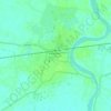 Mapa topográfico Kaliyaganj, altitud, relieve