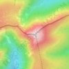 Mapa topográfico Schneekoppe, altitud, relieve