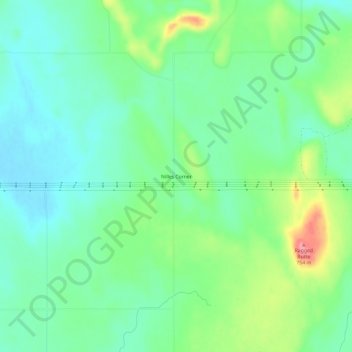 Mapa topográfico Nilles Corner, altitud, relieve