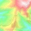 Mapa topográfico Ravangla, altitud, relieve
