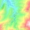 Mapa topográfico Tizi Oussem, altitud, relieve