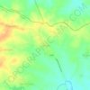 Mapa topográfico Grinjel, altitud, relieve