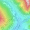 Mapa topográfico Le Chabas, altitud, relieve