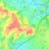 Mapa topográfico Itchingfield, altitud, relieve