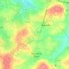 Mapa topográfico Hameau Hebert, altitud, relieve