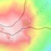 Mapa topográfico Volcán Copahue, altitud, relieve