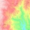 Mapa topográfico Ferrugende, altitud, relieve