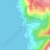 Mapa topográfico O Porto, altitud, relieve