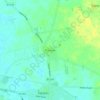 Mapa topográfico Preston, altitud, relieve