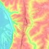 Mapa topográfico Sandy Hook, altitud, relieve