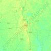 Mapa topográfico Bogura, altitud, relieve