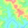 Mapa topográfico Arekadu, altitud, relieve
