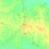 Mapa topográfico Raichur, altitud, relieve