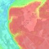 Mapa topográfico Les Vieilles Ventes, altitud, relieve
